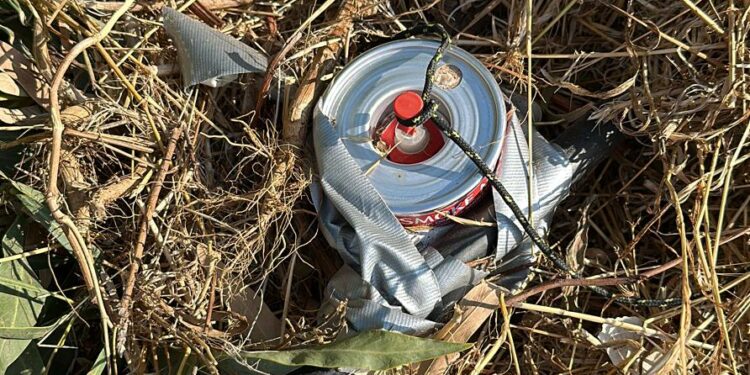 נתפס רימון עשן שהיה מוכן ליד בית רה”מ בקיסריה