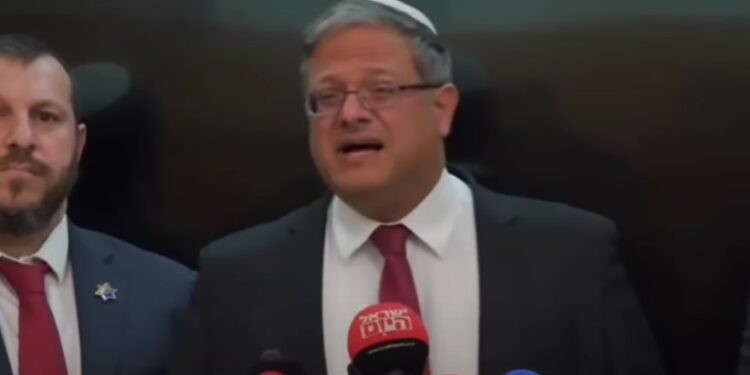 בן גביר מצהיר: נצא מהממשלה אם תאושר העיסקה