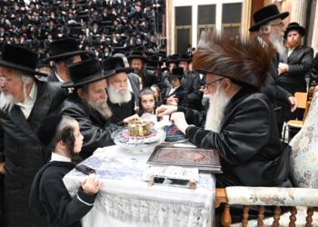 חנוכה בחצר הקודש צאנז בנתניה