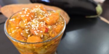 סלט חצילים ובטטה