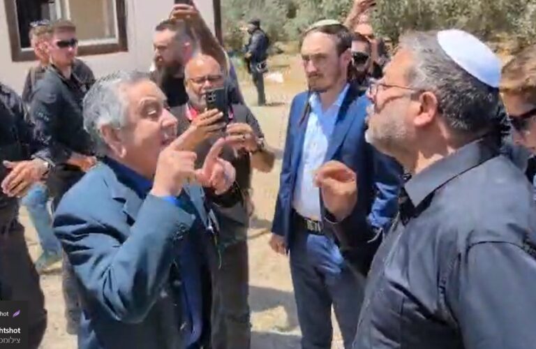 צפו: עימות בין בן גביר וראש עיריית רהט