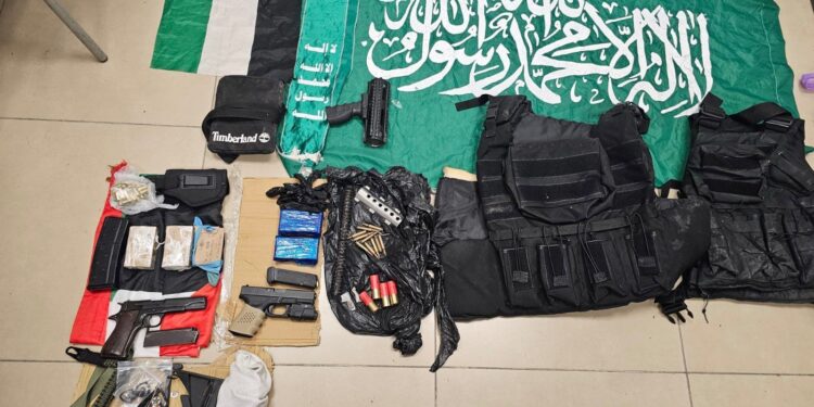 מחבל נתפס במזרח ירושלים עם נשק ואמל”ח