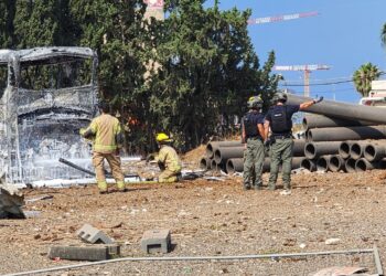 שני נפגעים במטח הבוקר – נזק כבד לאוטובוסים