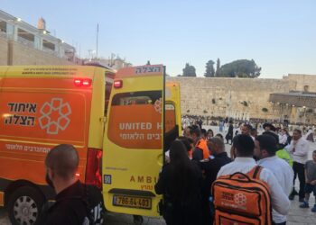 חריג בכותל: אישה נפצעה מירי שעה שהתפללה בעזרת נשים