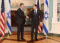 שר החוץ גדעון סער נפגש מזכיר המדינה האמריקני מרקו רוביו