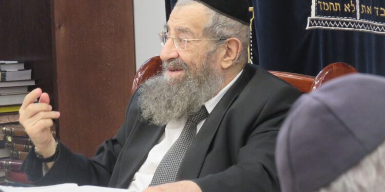 רבה של בני ברק הגר”מ בן שמעון שליט”א בשיעור פתיחה של ישיבת בין הזמנים