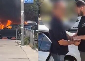 האנרכיסטים שגרמו לדליקת רכב – בני 60 ו-80