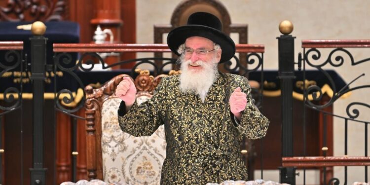 מעמד מרגש לרגל שובו של כ”ק האדמו”ר מויז’ניץ משוויץ