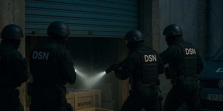 וינה: שירות הביטחון DSN פשט על מחסן נשק של חמאס