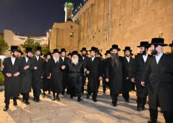 מסע קודש של חצר הקודש ‘נדבורנה ירושלים’ בעיר האבות חברון.